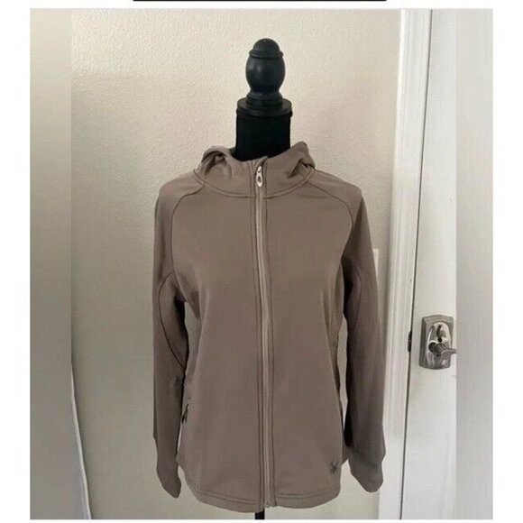 NWT Women’s Spyder Zip Up Athletic Jacket In Color Cinder Size Small MSRP $99 - Picture 1 of 10